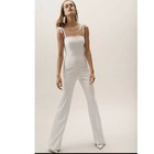 New Anthropologie Bhldn Trinity Jumpsuit By Theia  280 Size 4 White