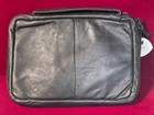 Black Genuine Leather Bible Organizer Book Cover Large Carrying Case