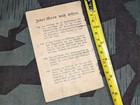 Wwi German Soldbuch Fussartl  Rgt  9 Light Artillery Regiment Soldier s Id Book