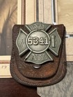Fire Department Of New York Fdny Badge With Original Leather Backing And Photos
