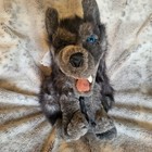 Large Folktails Folkmanis Big Bad Wolf Puppet Furry Folk 19  Plush Grey
