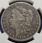 T 1889-cc Morgan Silver Dollar  1 Ngc Vf25