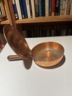 Vintage Wood Handle Copper Bed Warmer