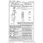 Past Patterns 3110 - 1920s Dress With Shirt Waist  Sewing Pattern Bust Sizes 34 