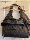 Six Pack Fitness Black Asana Meal yoga Tote Travel Bag Nylon Zippered Gym Euc
