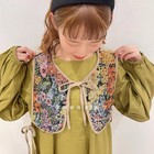 Ehk Vintage Jacquard Lace Up Detachable Collar Vest Japanese Style