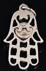 Silver Egyptian Hand Of Hamsa Charm Pendant 900 Egypt Filigree Vintage