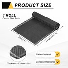 Carbon Fiber Fabric 2ft X 8  Cloth Sheet Roll 2x2 Twill Weave 3k 220g Black