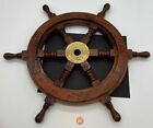 Pirate Nautical Vintage Antique 24   Wheel Wall Ships Decor Sea Brass Boat Gift