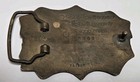 Vintage 1982 Baron Buckles Solid Brass 6269 Belt Buckle Skeleton Black Powder