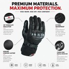 Winter Motorcycle Gloves Waterproof Thinsulate Touchscreen Leather Riding Gloves