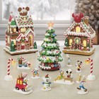 Disney Mickey Mouse And Friends Holiday Village 13 Piece Christmas Set Brand New