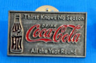 Vintage Coca-cola Enamel On Pewter-like Metal Pin Lot Of 6