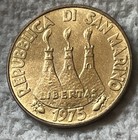 1975 San Marino 20 Lire Coin Bird Feeding Nestling Babies Fao Animal Wildlife