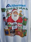 Extremely Rare Vintage 1990s Albertsons Christmas Snacks Tshirt Santa Claus Elf