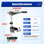 65lb Thrust Electric Outboard Trolling Motor Fishing Boat Engine Brush Motor 12v