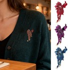 1pc Horse Brooch Pin Crystal Rhinestone Jewelry Horse Pin New Year Gift