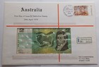 1974 Australia  2 Fdi Stamp Cover    2 Banknote Hutt Pnc No 114 Limit  23 Of 350