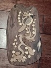2 Vintage Wall Hanging Cardinal Male   Female Wood On Wood Carving