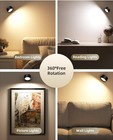 Led Wall Mounted Lights rechargeable Wall Sconces Lamp For Bedroom 3 Color Temps
