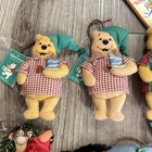 Lot Of 18 Vintage Disney Winnie The Pooh Fabric Ornamnet Lot 