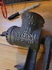  antique  Meat Grinder   Food Chopper Universal Number 1 - Cast Iron   Wood