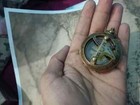 Sundial Compass Vintage Style Brass     Nautical Pocket Compass  Great Gift Option