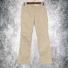  30 Izod Girls Adjustable Waist Skinny Bootcut Khaki Pants Size 16 Stretch Beige