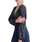 Dkny Women s Sequin Embellished Blouson-sleeve Gown Msrp  279