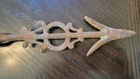 Antique American Cast Iron Weathervane Direction Arrow Lightning Rod