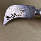 Vintage Goodell Carpet Knife Linoleum Cutter Tool Wooden Handle