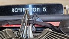 Vintage Remington Deluxe Model 5 Portable Typewriter W case