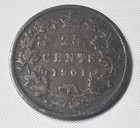 1901 Canada 25 Cents Silver Coin Km  5