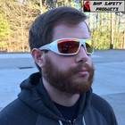 Pyramex Goliath Safety Glasses Sw5655d White Frame sky Red Mir Lens Sunglasses