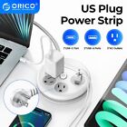 Travel Power Strip Surge Protector 3 Ac Outlets 2 Usb Ports Type C Port Outdoor