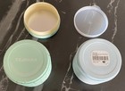 Teavana Loose Leaf Tea Tins Stackable Mint Green 4oz   Blue Snowy Frost 3oz