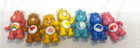 Vintage 1983  Care Bears Poseable Figures Lot Of 7 Kenner Agc Hong Kong Used