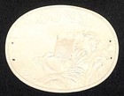Epco Cigar Box Label Gilt   Embossed Border Woman W  Harp 2 7 8 