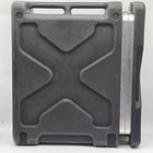 Skb 4u Rolling Rack Case 19  Wheels Handle Emergency Comms Dj Audio Roto Molded