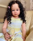 Toddler Girl Reborn Baby 30in Doll Rooted Soft Curly Hair Painted Art Collection