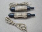 2- Vintage Aurora T-jet  1347 Black tan  thumb Style  Ho Slot Car Speed Controls