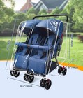 Double Stroller Rain Cover For Side By Side Baby Stroller Rain wind snow dust