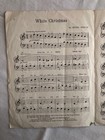 Vtg White Christmas Simplified Piano Solo Sheet Music  1942 