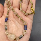 Very Rare Ancient Roman Crystal Necklace With Unique Old Beads