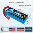 Yowoo 3000mah 3s Lipo Battery 11 1v T Graphene For Rc Helicopter Drone Truck Car