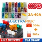 1200x 12v Auto Blade Fuse Assortment Kit Set Car Truck Motorcycle Rv Boat Fuses
