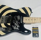 Zakk Wylde Signed Custom Electric Bullseye Guitar Black Label Society Jsa Coa