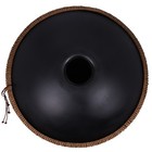 Black 440hz Steel Tongue Drum Percussion Instrument Handpan In D Minor 10 Notes
