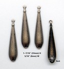  0507 Antiqued Gold Vintage Teardrop W top Ring - 4 Pcs