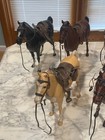 Lot Of  10  Johnny West Horses Marx Toy Vintage